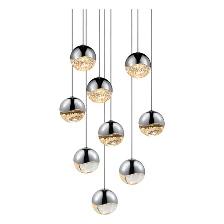 Sonneman 9-Light Round Medium Led Penda 2916.01-MED